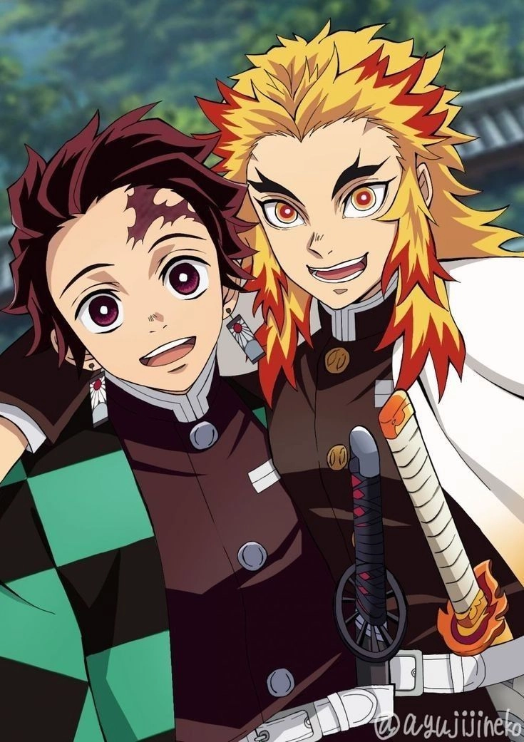 Tanjiro x Rengoku tình thầy trò sâu sắc trong KnY