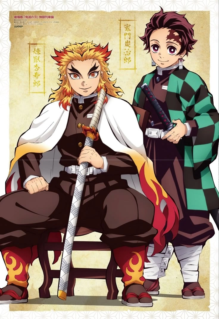Rengoku × Tanjiro chemistry ấm áp giữa Viêm Trụ và Tanjiro