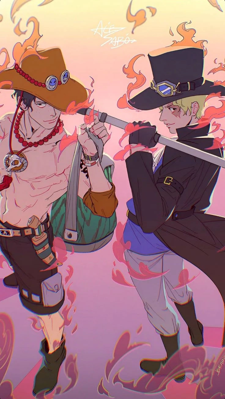 Ace x Sabo manga phiên bản fanart nổi bật