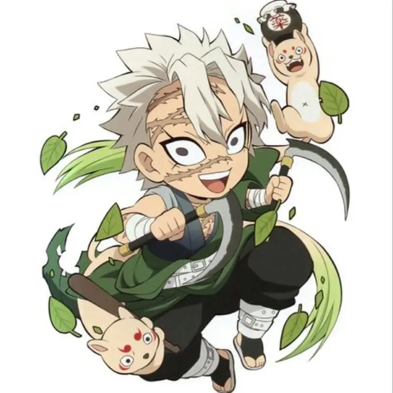 Shinazugawa Sanemi chibi nét vẽ ngộ nghĩnh của Hashira