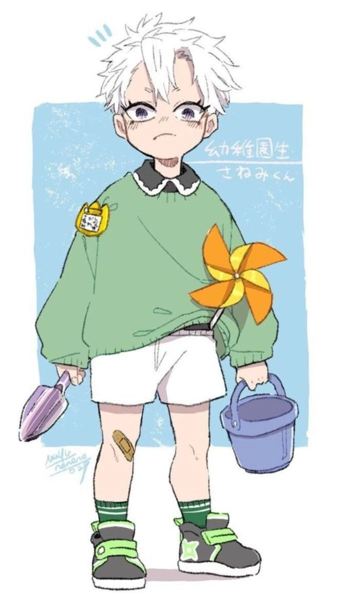 Demon Slayer Sanemi chibi hình ảnh chính thức cute