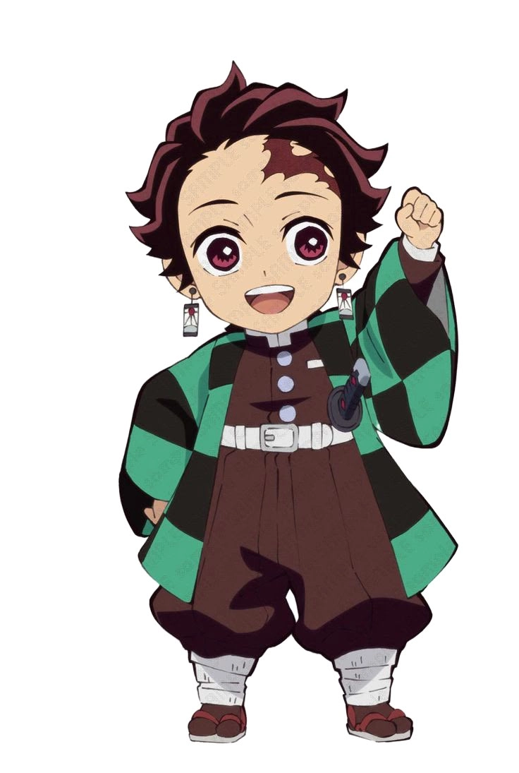 Chibi Tanjiro Tanjiro nhỏ bé với nụ cười ấm áp