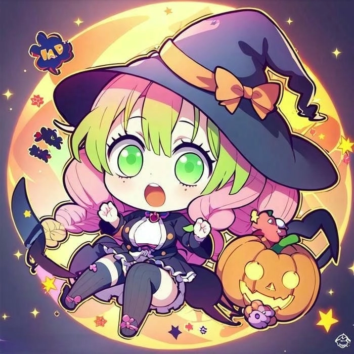 Tranh vẽ chibi cute thanh gươm diệt quỷ