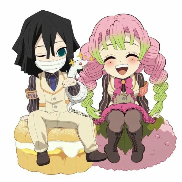 Hình chibi cute trong thanh gươm diệt quỷ