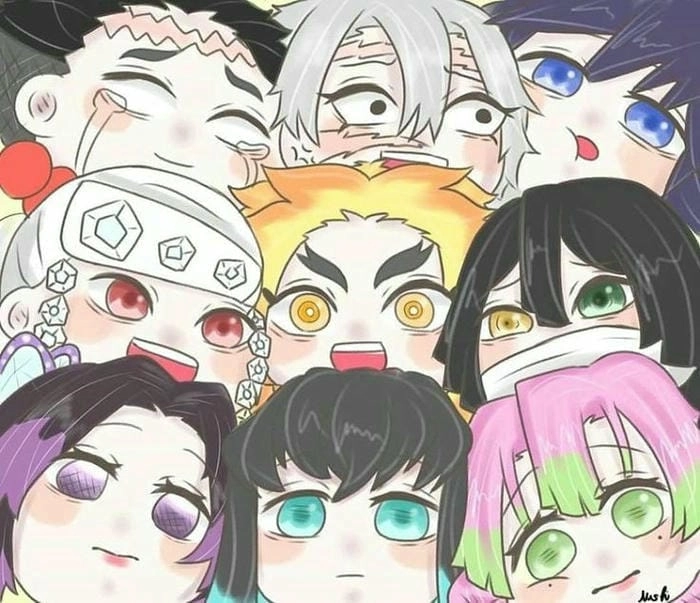 Nhân vật chibi nổi bật thanh gươm diệt quỷ