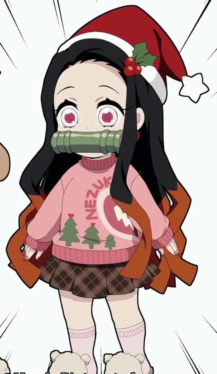 Nezuko chibi trong thanh gươm diệt quỷ đáng yêu