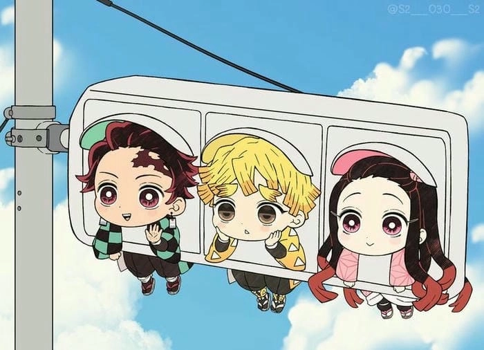 Avatar chibi độc đáo từ thanh gươm diệt quỷ