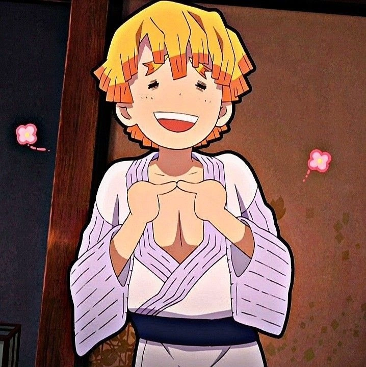 Hình Zenitsu cute nét đáng yêu rạng ngời của Zenitsu