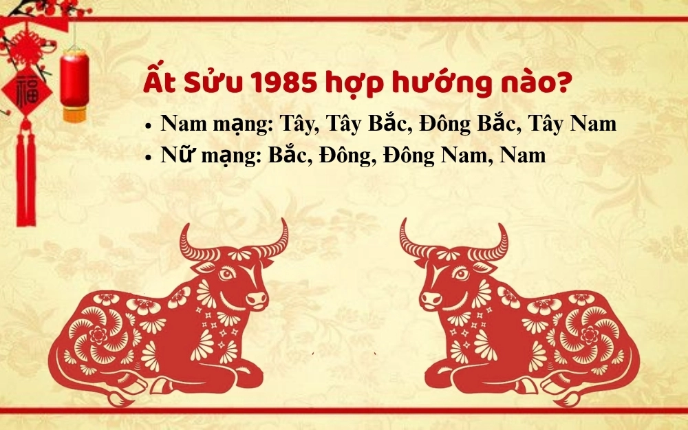 Người sinh năm 1985 hợp hướng nào giúp đón nhận vận may dài lâu
