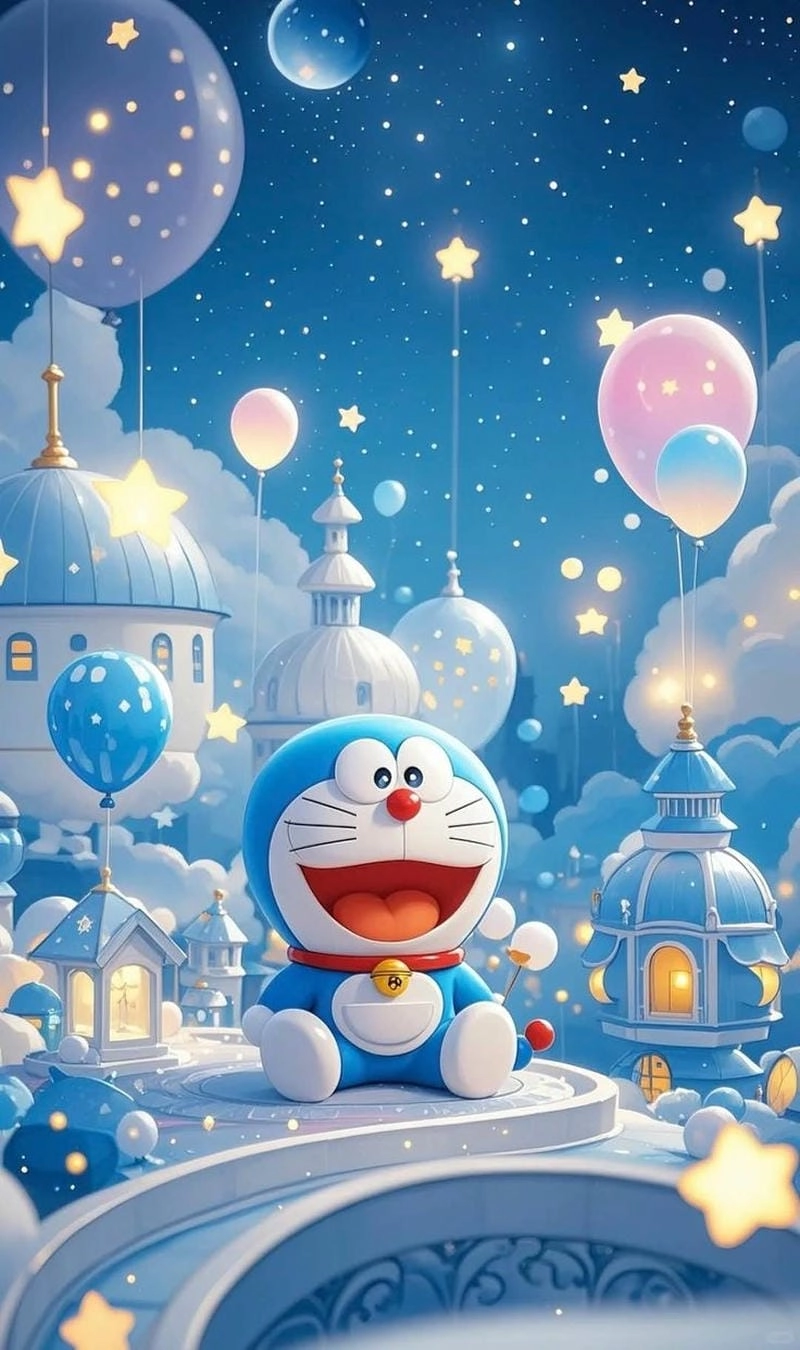 Đắm mình trong ảnh hoạt hình doraemon