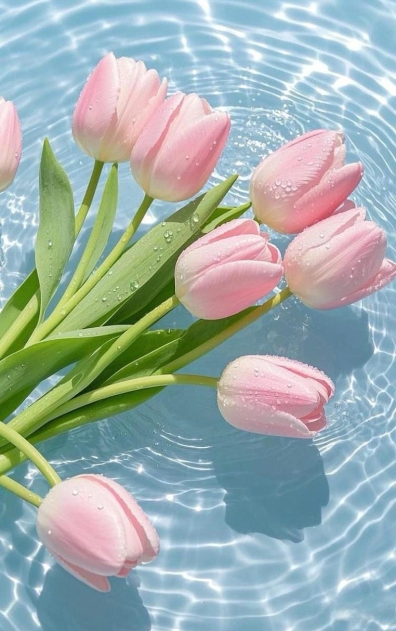 Sưu tầm ảnh hoa tulip 3d