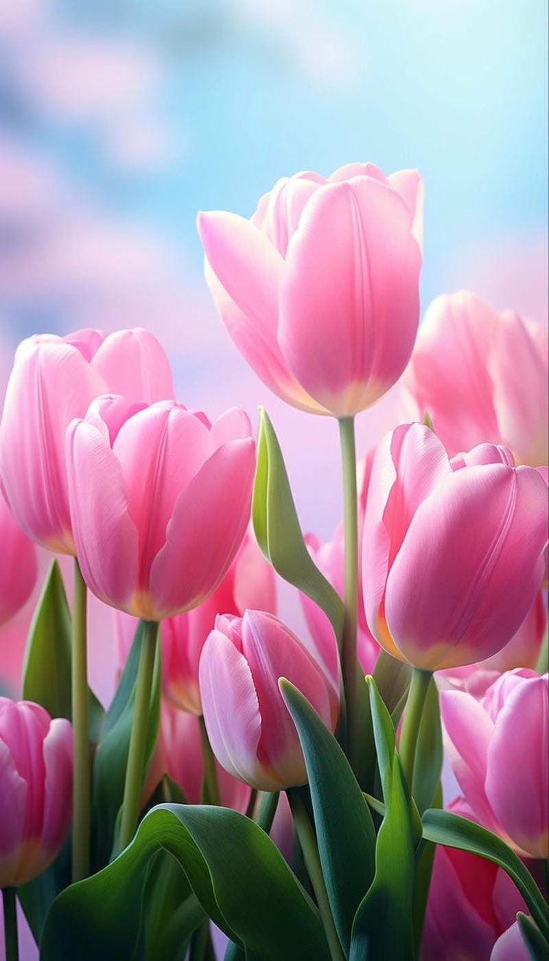 Cùng ngắm hình hoa tulip dễ thương