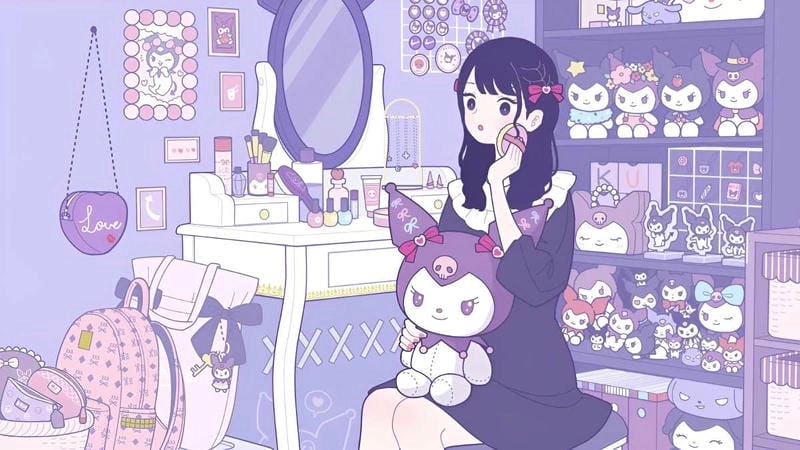 Những hình nền ipad cute kuromi