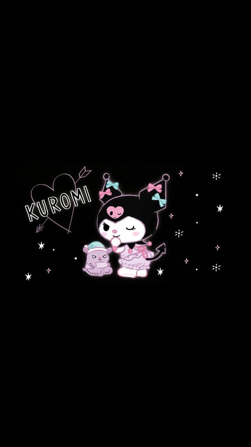 Tổng hợp hình nền vẽ kuromi cute