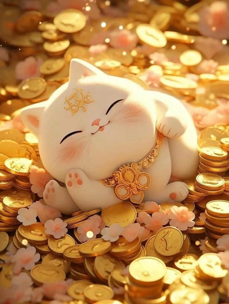 Top con mèo vẫy khách