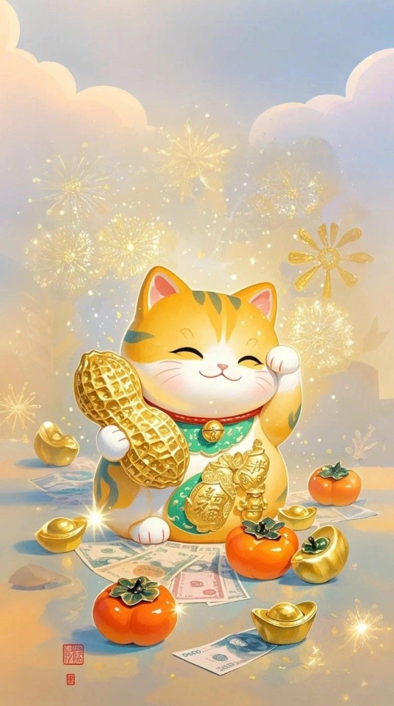 Săn mèo tài lộc vẫy tay