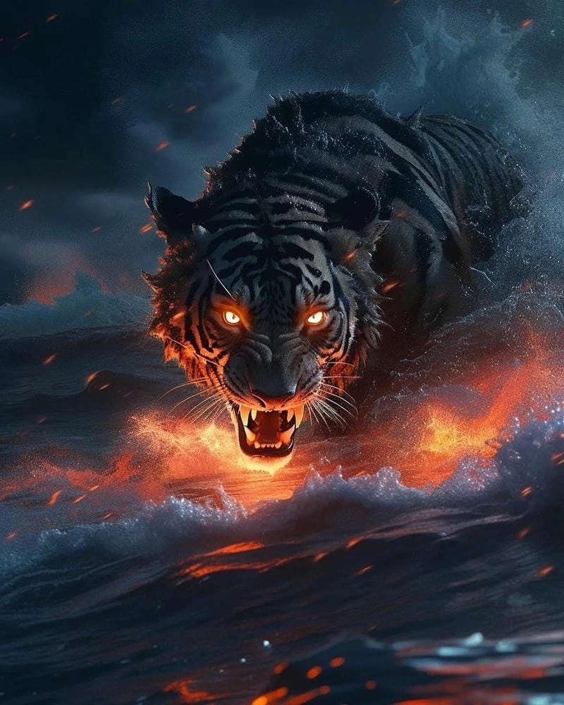 Cùng ngắm ảnh con hổ ngầu