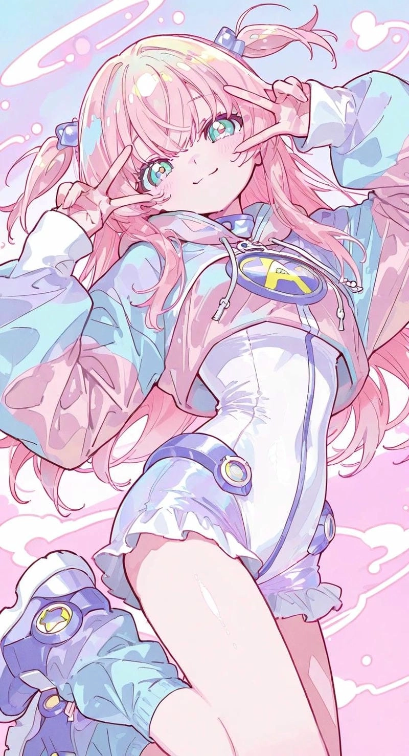 Đắm mình trong hình nền anime nữ cute