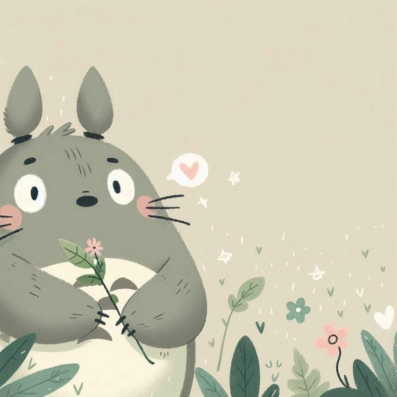 Đắm mình trong ảnh totoro 4k