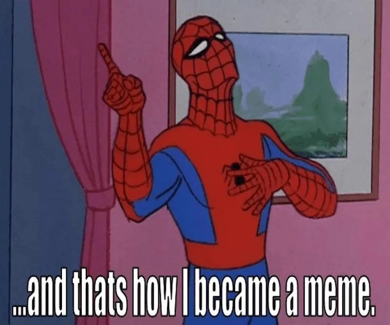 Cười sảng với meme Spiderman black