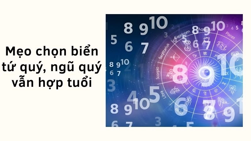 Mẹo chọn biển tứ quý, ngũ quý vẫn hợp tuổi 