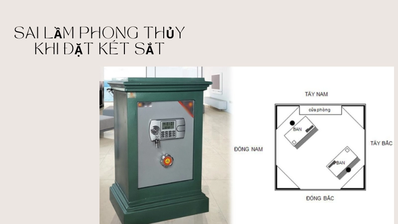 Vị trí đặt két sắt dễ phạm phong thủy nhất