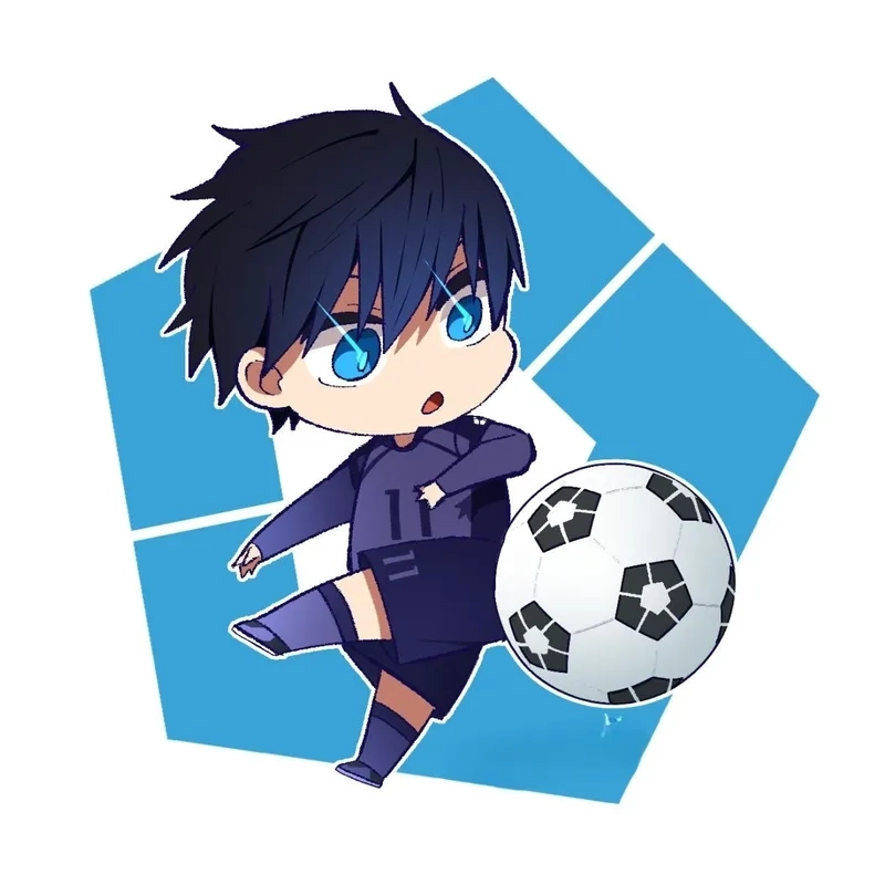 Chibi Blue Lock mang màu sắc vui nhộn và sinh động.