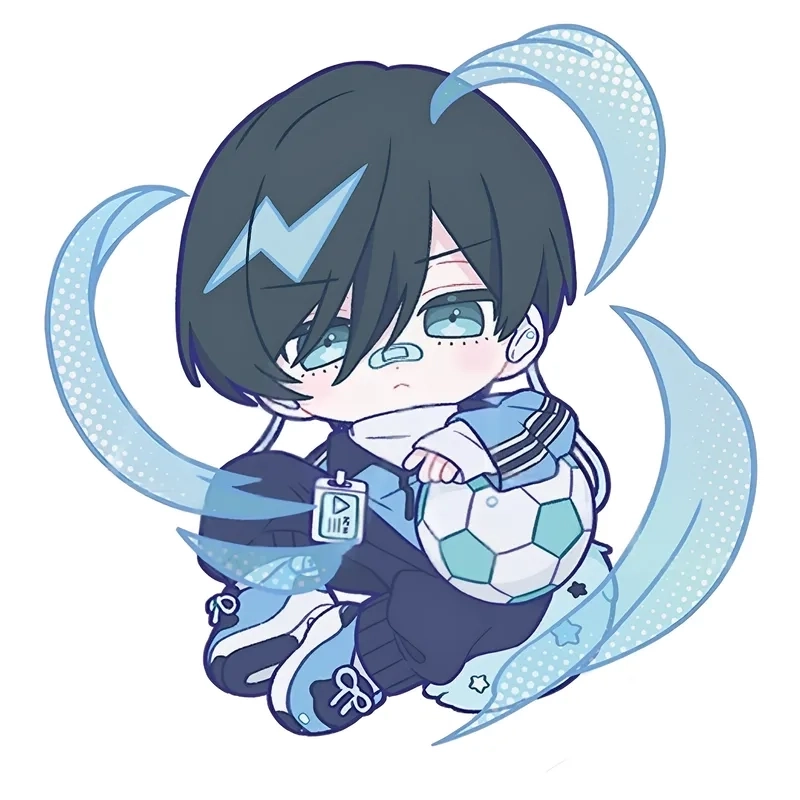 Blue Lock chibi posters phù hợp trang trí phòng fan anime.