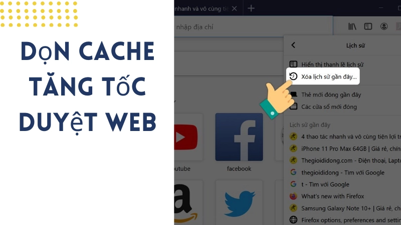 Mẹo xóa bộ nhớ đệm giúp trình duyệt chạy nhanh như mới