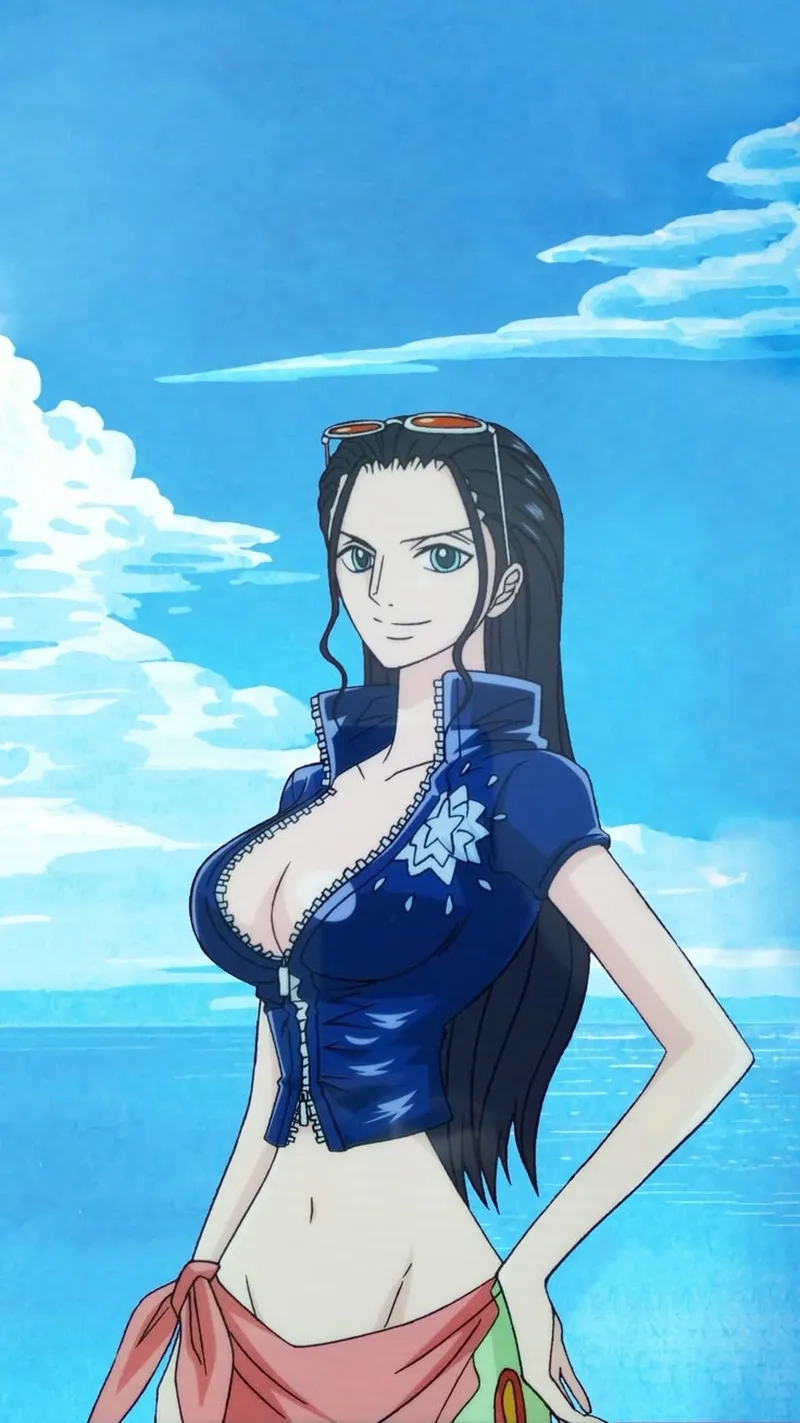 Nico Robin outfit nổi bật với phong cách thời trang trưởng thành.