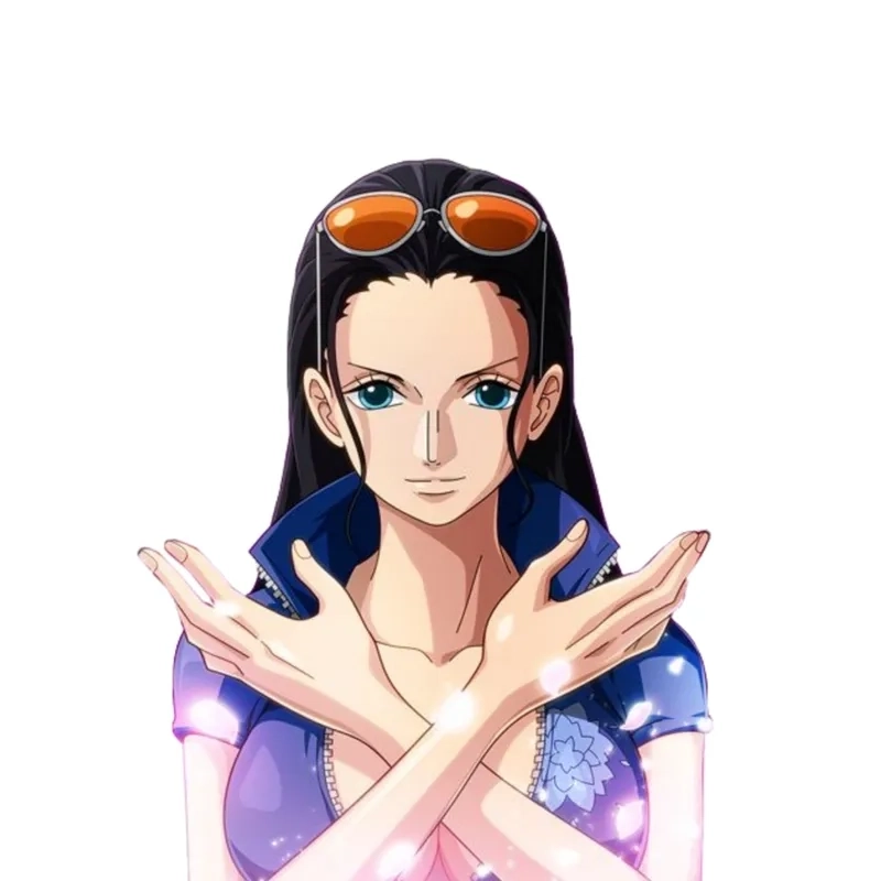 Nico Robin meme face thường thể hiện sự lạnh lùng dí dỏm.